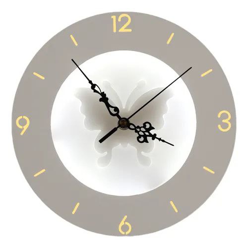 ساعة حائط عصرية بإضاءة ديكور + إضاءة